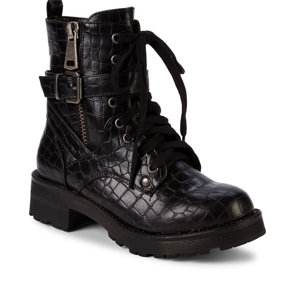 Croc-Embossed Hikers